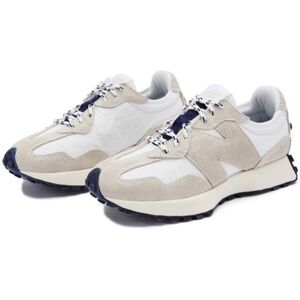 New Balance 327 Moonbeam White Suede Nylon Retro Runner Trail NB327 Mens 10
